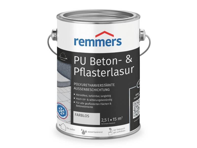 Remmers Lasur PU Beton- & Pflasterlasur anthrazit 2,5 Liter von Remmers