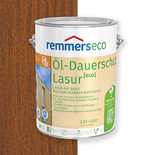 Remmers Öl-Dauerschutz-Lasur [eco] (2,5 l, nussbaum) von Remmers