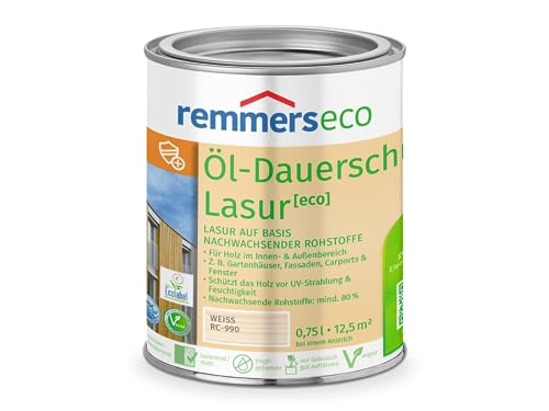 Remmers Öl-Dauerschutz-Lasur [eco] (750 ml, weiß) von Remmers