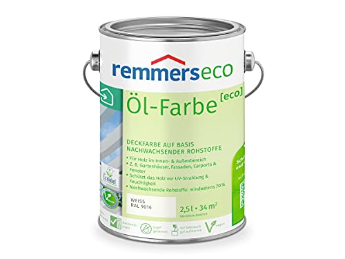 Remmers Dauerschutz-Farbe 3in1 [eco] anthrazitgrau (RAL 7016), 2,5 Liter,für innen und außen, 3in1: Isoliergrund, Zwischen- und Schlussbeschichtung von Remmers