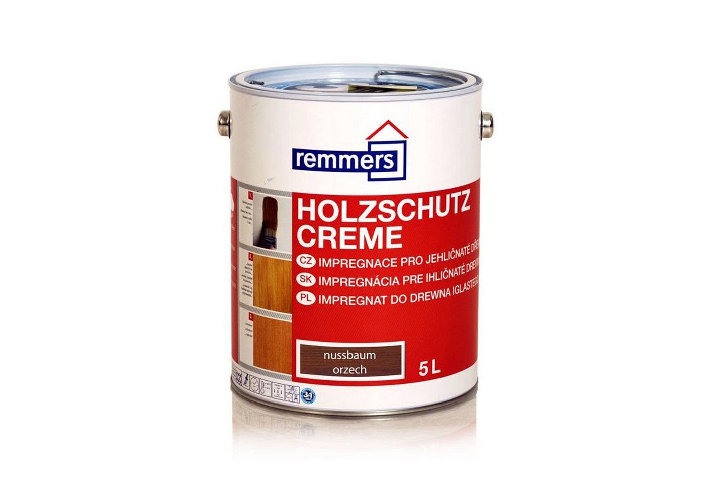 Remmers Remmers Holzschutz-Creme 5 L Holz Lasur für Außen - Nussbaum Holzpflegeöl von Remmers