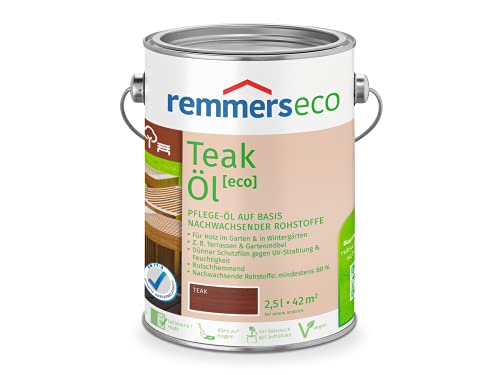 Remmers Teak-Öl [eco], 0,75 Liter, Teaköl für aussen und innen, optimal für Teak Gartenmöbel oder Teak Holzterrassen, ökologisch, bienenverträglich von Remmers