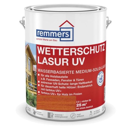 Remmers Wetterschutz-Lasur UV - mahagoni 2,5L von Remmers