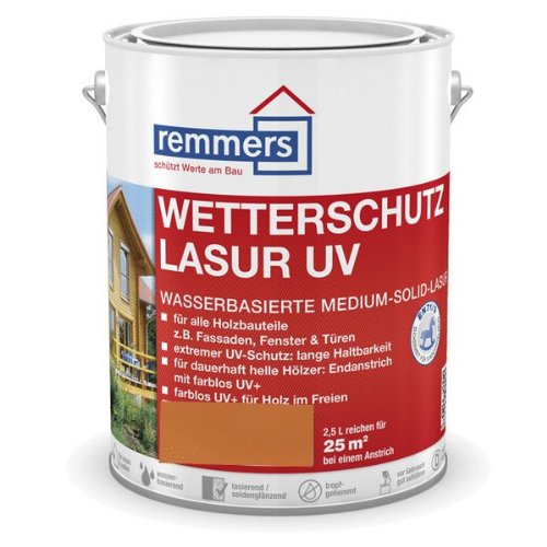 Remmers Wetterschutz-Lasur UV - teak 5L von Remmers