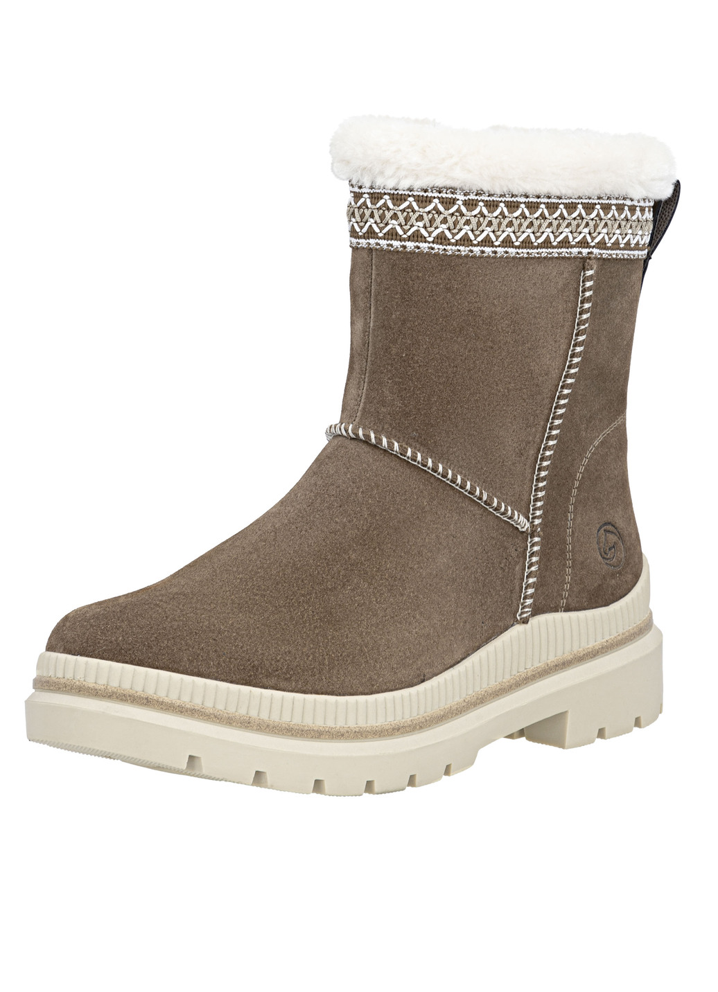 Remonte, gefütterte Damen-Stiefeletten, Winterschuhe, Weite G, mit Lammfell, Braun, Größe 37 von Remonte