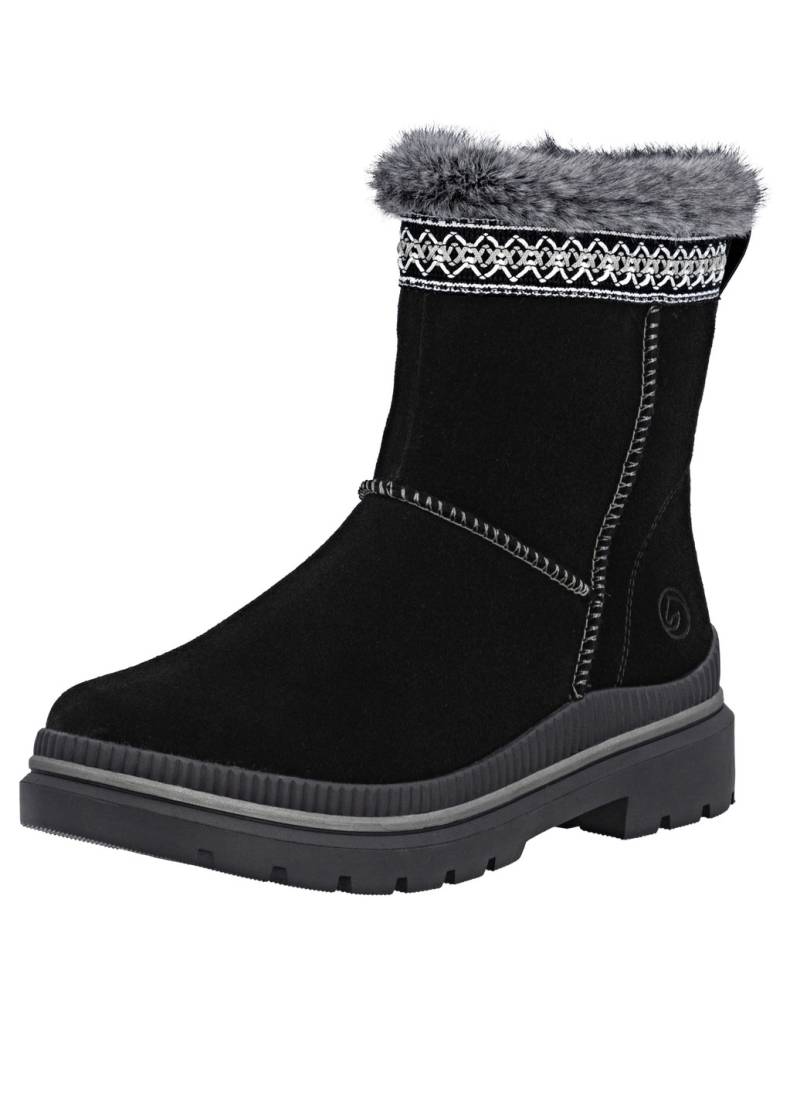 Remonte, gefütterte Damen-Stiefeletten, Winterschuhe, Weite G, mit Lammfell, Schwarz, Größe 38 Remonte, gefütterte Damen-Stiefeletten, Winterschuhe, Weite G, mit Lammfell, Schwarz, Größe 38 von Remonte