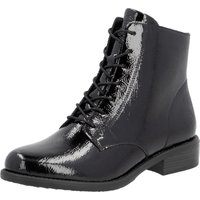 Remonte Schnürstiefelette, Blockabsatz, Businessschuh, Boots mit Logoprägung an der Ferse von Remonte