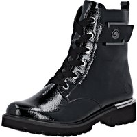 Remonte Schnürstiefelette, Blockabsatz, Schnürboots im Kroko-Look, Innenreißverschluss von Remonte