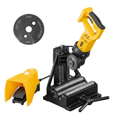 Akku-Rohrtrennmaschine Cento 22V BasicPack mit Fußschalter von Rems