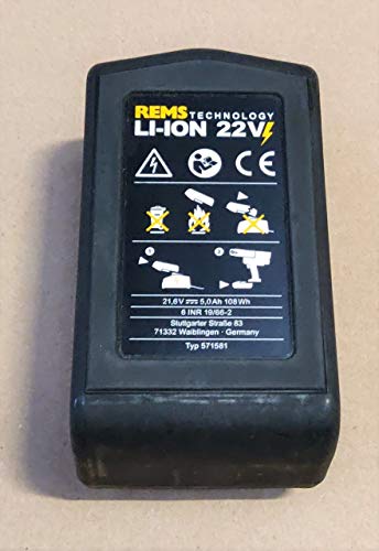 REMS Akku Li-Ion 21,6V (22V max) 5,0Ah (571581 R22) von Rems
