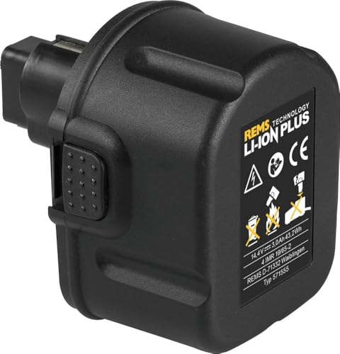 REMS Akku Li-Ion 3,2 Ah (14,4 Volt, Werkzeugakku für REMS Akku-Press, Akku-Radialpressen, kein Memoryeffekt, hochbelastbar) 571555 von Rems