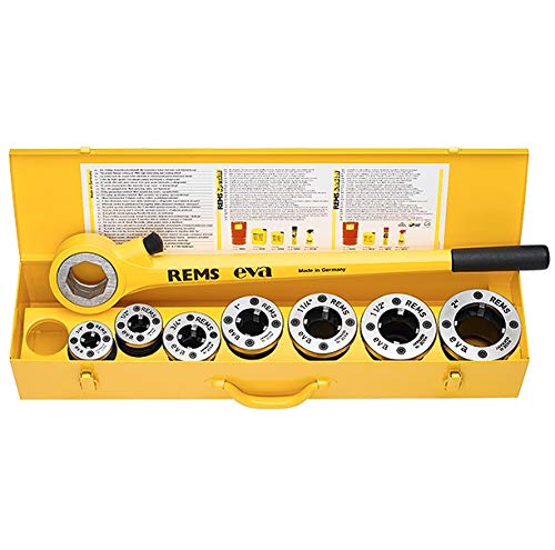 REMS EVA – SCHNEIDEISEN Set Eva Professionelle Gewinde Manuell 1/2 – 2 " von Rems