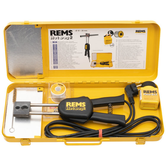 REMS - Elektrische Lötzange Hot Dog 2 im Stahlblechkasten von Rems