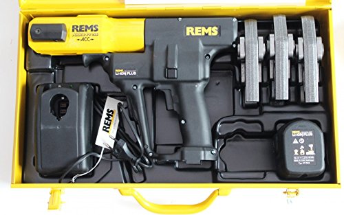 REMS Pressmaschine Akku Press ACC Nr 571014 + 3 Pressbacken Presszangen M oder V von Rems