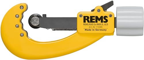 REMS RAS CU-INOX (Ø 8-42 MM, 3/8-1 5/8", Rohrabschneider für Kupfer-/ Stahlrohre, mit Schneidrad, Rohrtrenner) 113385 R von Rems