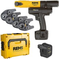 Radial-Pressmaschine Mini-Press ACC + Kunststoff-Systemkoffer + 4 Stk. Presszangen Mini G 16, 20, 26, 32 + 2. Akku 14,4 V Radial-Pressmaschine Mini-Press ACC + Kunststoff-Systemkoffer + 4 Stk. Presszangen Mini G 16, 20, 26, 32 + 2. Akku 14,4 V von Rems