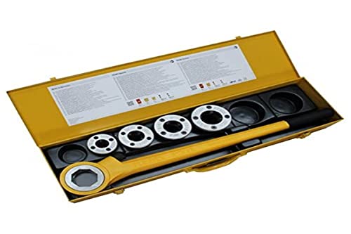 Rems EVA Set (Hand-Gewindeschneidkluppe, mit Schnellwechsel-Schneidköpfen, für Rohrgewinde und Bolzengewinde) 520015 Rems EVA Set (Hand-Gewindeschneidkluppe, mit Schnellwechsel-Schneidköpfen, für Rohrgewinde und Bolzengewinde) 520015 von Rems