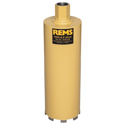 Trocken-Diamant-Kernbohrkrone LS ø122 x 320mm x UNC 1.1/4" von Rems