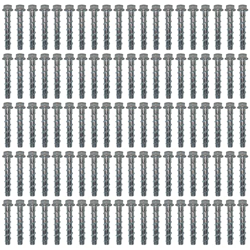 100x Remstaler BETONSCHRAUBE Sechskant mit angepresster Scheibe | Ø5 - Ø12 | ETA Zulassung | made in GERMANY | Schraubanker (10x80) von Remstaler Befestigungstechnik