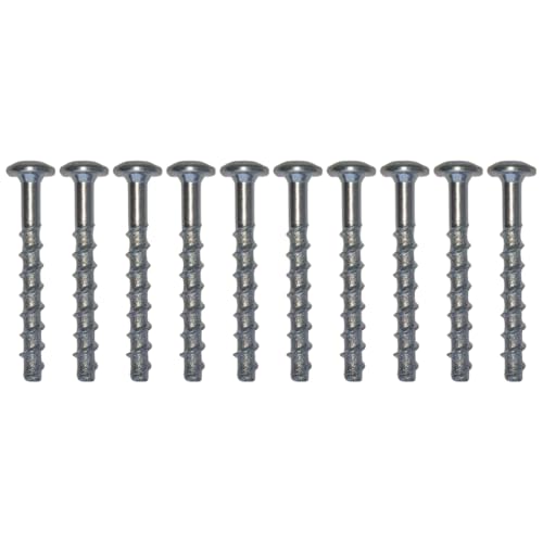 10x Remstaler BETONSCHRAUBE Linsenkopf mit Torx-Antrieb | Stahl verzinkt | Ø5 - Ø6 | ETA Zulassung | made in GERMANY | Betonschrauben (5x50) von Remstaler Befestigungstechnik