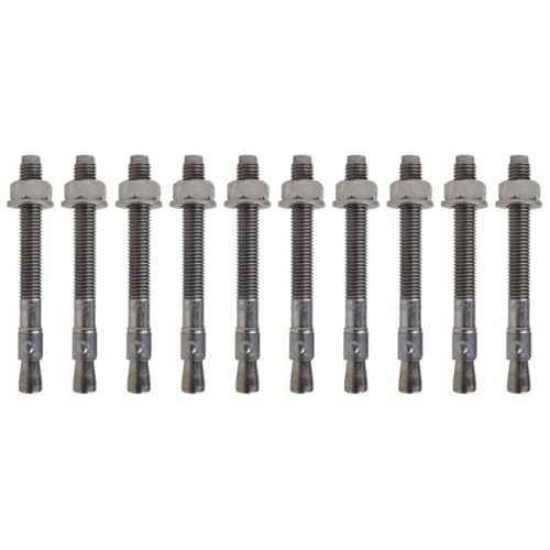 10x Remstaler BOLZENANKER | Edelstahl A4 | M6 M8 M10 M12 M16 M20 | made in GERMANY | Stahlanker | Keilanker | Betondübel | Spreizanker | Hülsenanker… (6x67) von Remstaler Befestigungstechnik