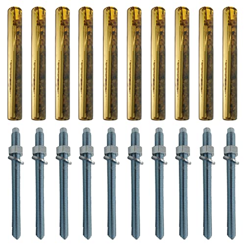 10x Remstaler VERBUNDANKER + ANKERSTANGE im SET | Stahl verzinkt/Edelstahl A4 | M8 M10 M12 M16 M20 | -HÖCHSTE QUALITÄT- direkt vom Hersteller (Verzinkter Stahl, M16x250 / 10 Stk.) von Remstaler Befestigungstechnik