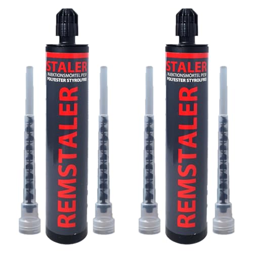 2x Remstaler VERBUNDMÖRTEL 300ml | -HÖCHSTE QUALITÄT- made in GERMANY | Injektionsmörtel | Montagemörtel | STYROLFREI… von Remstaler Befestigungstechnik