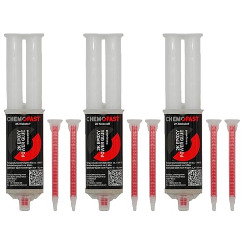 3x Remstaler 2K EPOXIDKLEBER | Kraftkleber | extra Stark für Innen- und Außenbereich inkl. 2 Mischer | transparent 3x Remstaler 2K EPOXIDKLEBER | Kraftkleber | extra Stark für Innen- und Außenbereich inkl. 2 Mischer | transparent von Remstaler Befestigungstechnik