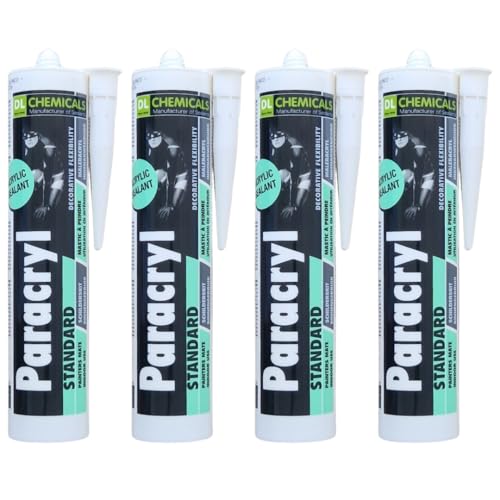 4x Remstaler ACRYL DICHTSTOFF | Maler-Acryl | 300ml | weiß | Überstreichbar | Ideal für Dicht- und Anschlussfugen | Acryl-Dichtmasse für Innen- und Außenbereich von Remstaler Befestigungstechnik