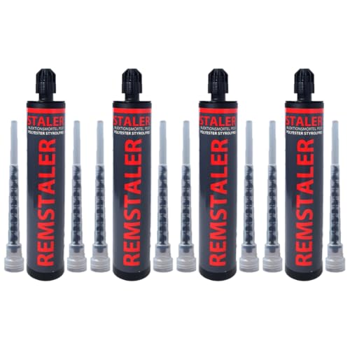 4x Remstaler VERBUNDMÖRTEL 300ml | -HÖCHSTE QUALITÄT- made in GERMANY | Injektionsmörtel | Montagemörtel | STYROLFREI von Remstaler Befestigungstechnik