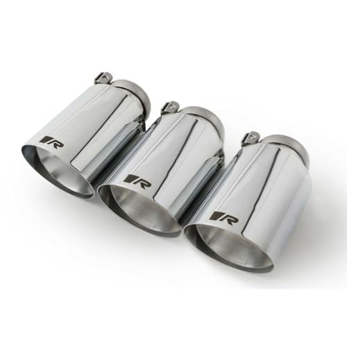 Remus Set mit 3 Leisten 102 mm (kurz), gerader und abgewinkelter Schnitt, Chrom von Remus Performance