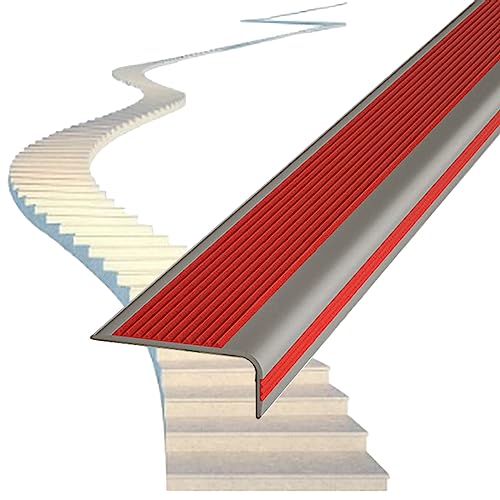 1 Stück 3 Zoll breite Treppenkantenkante – for Keramikfliesen und Holzstufen – selbstklebende Anti-Rutsch-Form in L-Form(Color C,W7cm L127cm) von RenCehn