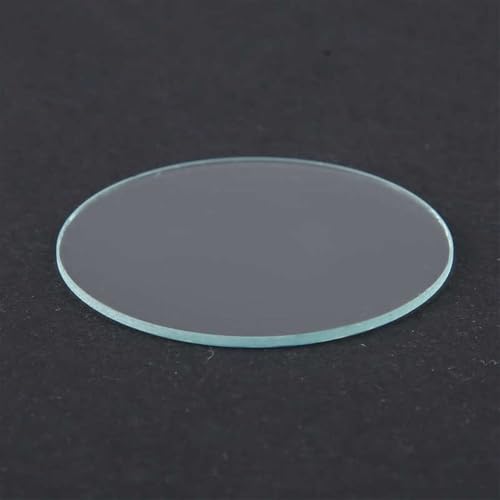 1 Stück runde, flache Linse aus gehärtetem Glas, 35–75 mm | Transparente optische Linse | 1 mm Dicke | Einzelstück(35MM*5MM) von RenCehn