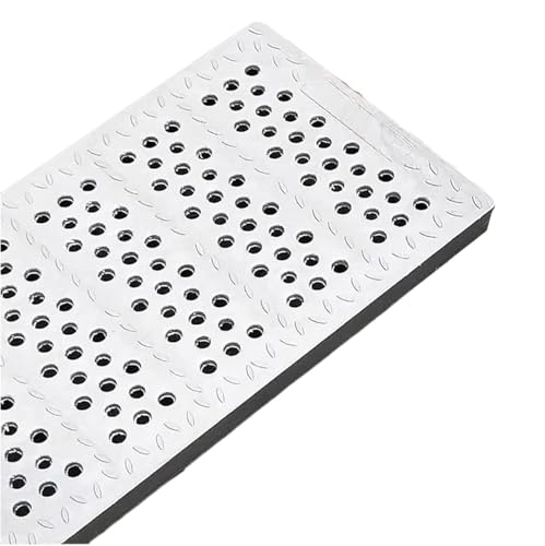 1 Stück rutschfestes, zuschneidbares Abflussgitter for Außenterrassen und Gehwege – robuste Entwässerungslösung(L50cm X W25cm X H3cm) von RenCehn