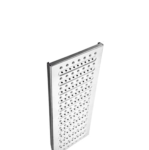 RenCehn 1 Stück Edelstahl-Abflussgitterabdeckung for Terrasse, Rasen und Garten – Robustes, rutschfestes Gerät(LxW58cmx20cmx H2.5cm) von RenCehn