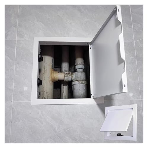 RenCehn 1 Stück langlebige, weiße Zugangsklappe mit Scharnier for Trockenbauwände for die Decke – Magnetverschluss, anpassbare Größen, einfache Installation(15x35cm) von RenCehn