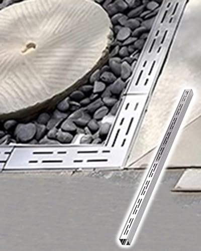 RenCehn 1 Stück schmales Entwässerungsgitter aus Edelstahl mit abnehmbarem Rost – 39,4 Zoll Kanalablauf-Set(100cmx5cmx5cm) von RenCehn