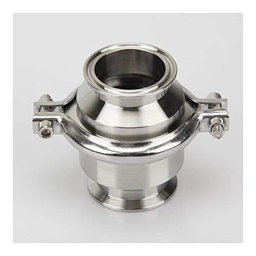 Sanitär-Tri-Clamp-Rückschlagventil mit 2 Zoll Außendurchmesser – Edelstahl SS 304, 51–45 mm Zwinge, hoher Druck, einfache Installation, 1 Stück(OD45 Clamp 64) von RenCehn
