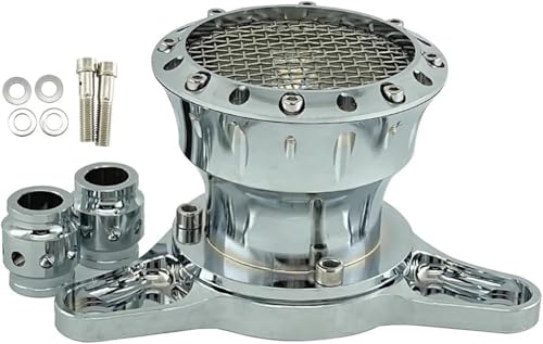 Motoren Teile Vergaser für Harley Motorrad Retro Luftfilter Reiniger Vergaser(Chrome) von RenMebu