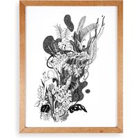 Pflanzendame | Kunstdruck Wanddekoration Illustration von RenaillustrationShop