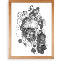 Quallen | Kunstdruck Wanddekoration Illustration Quallen | Kunstdruck Wanddekoration Illustration von RenaillustrationShop
