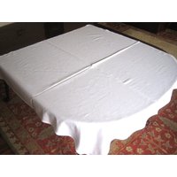 Tischdecke Vintage Weiß Cafe Restaurant Stil Tisch Retro Bistro Solid Suppter Cotton Supper Cloth von RenaissanceProfessor