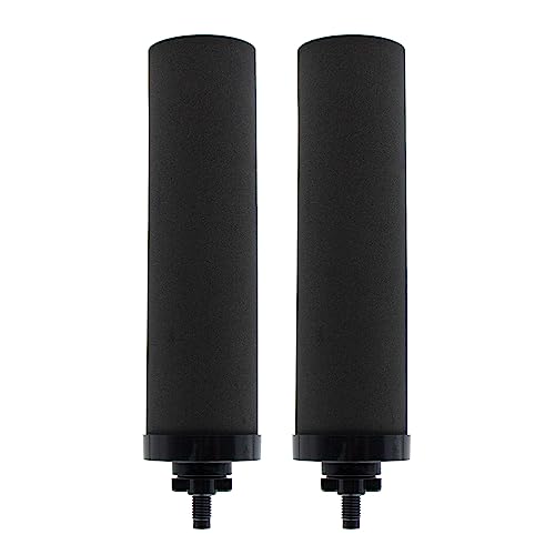 Renami Wasserfilter Ersatz für Berkey BB9-2 Schwarz Aktivkohlefilter Kompatibel mit Berkey Schwerkraftfiltersystem, 2 Stück von Renami