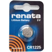 Lithium-Batterie CR1225 RENATA 3Vdc 50mA Abmessungen 2,5x12,5mm von Renata