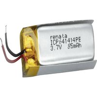 Renata ICP641414PE Spezial-Akku Prismatisch Kabel LiPo 3.7V 85 mAh von Renata