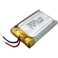 Renata ICP651321PA Spezial-Akku Prismatisch Kabel LiPo 3.7V 120 mAh von Renata