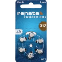 Renata - Knopfzelle za 312 1.4 v 6 St. 165 mAh Zink-Luft Hearing Aid PR41 Renata - Knopfzelle za 312 1.4 v 6 St. 165 mAh Zink-Luft Hearing Aid PR41 von Renata