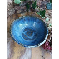Keramik Räucherschale Mit Elementzeichen Und Druckmotiven von RenatesKeramikShop