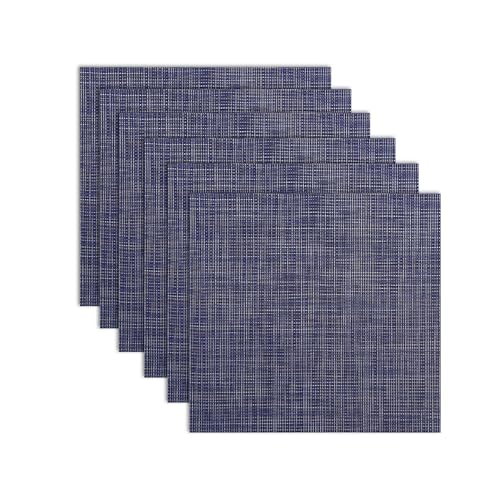 RB RENBERG LISO - Set mit DREI Tischsets - Aus 70% PVC und 30% Polyester - Blaue Tischdecken - Robust, einfach zu waschen und zu verstauen von RB RENBERG