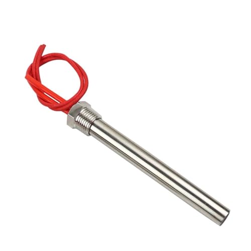 2 Stück 220 V 2500 W Edelstahl-Tauchpatronenheizung – 20 x 350 mm Rohrheizelement zur Warmwasserbereitung von Rencehn